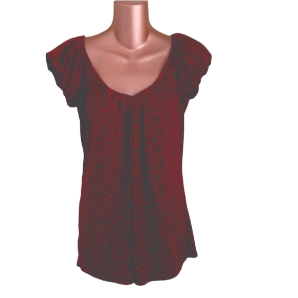 Miss Chievous Animal Print Knit Top Short Sleeve Size Small - Picture 1 of 5